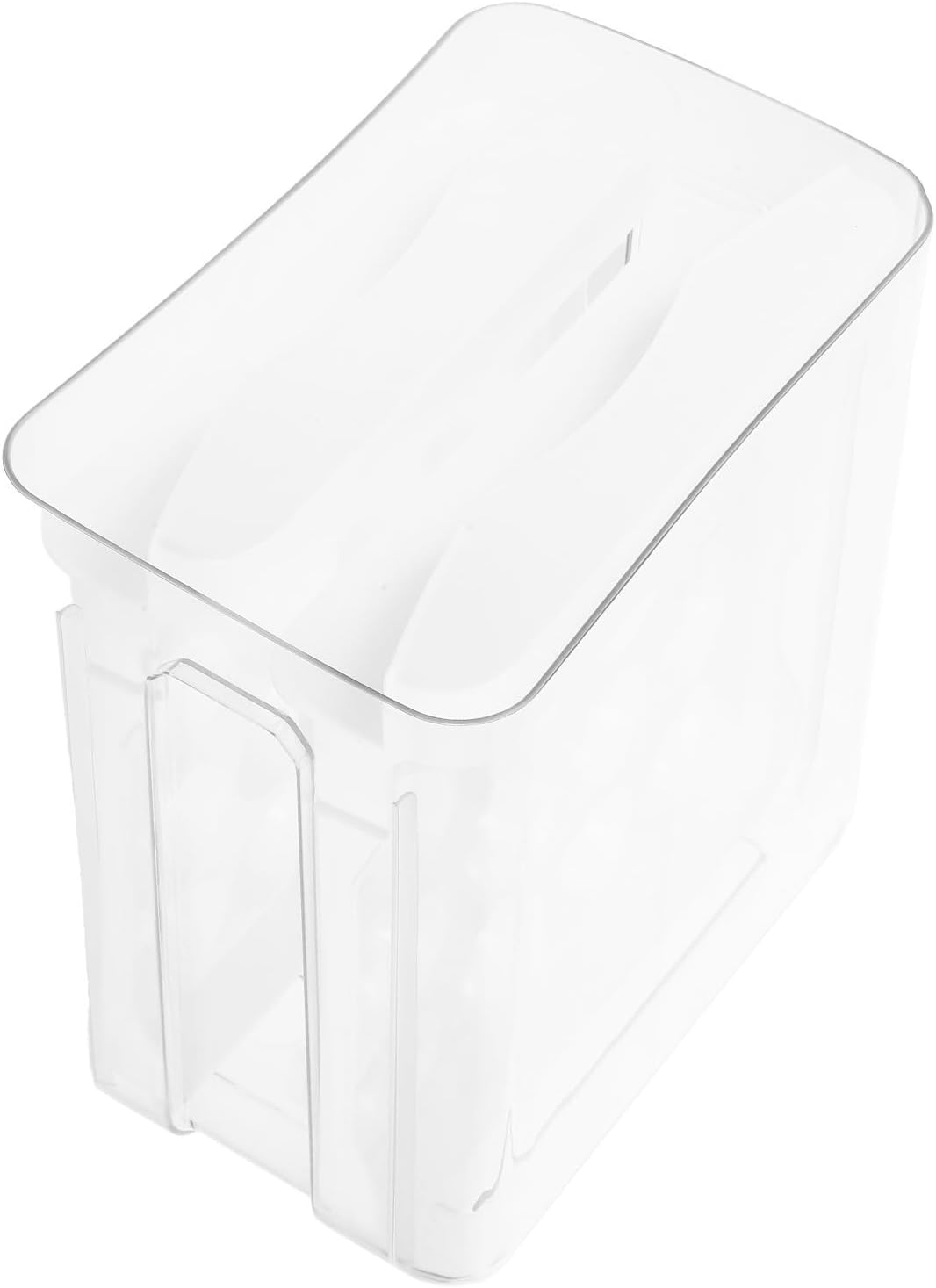 SOIMISS Double Layer Egg Storage Container with Lid Plastic Egg Holder for Refrigerator Organizer Accommodates to White