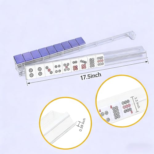Mahjong Racks con Pushers Transparentes, Set 4 Piezas miniatura 2