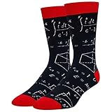 SUCHUANGUANG Calcetines Deportivos con Estampado de fórmula matemática, Calcetines de Tubo Divertidos geométricos Abstractos de matemáticas