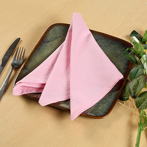 Cloth Napkins Dinner Washable In Cotton Linen Fabric, 12 Pack,Premium Quality, Mitered Corners For Every Day Use Napkins Are Pre Shrunk And Good Absorbency Lavender #TOP2
