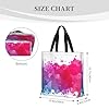 kkvhhyuo Stains of Watercolor Paint Splatters Print Tote Bag for Women, Large Reusable Shoulder Bag Simple Handbags for College School Work Shopping Travel #5