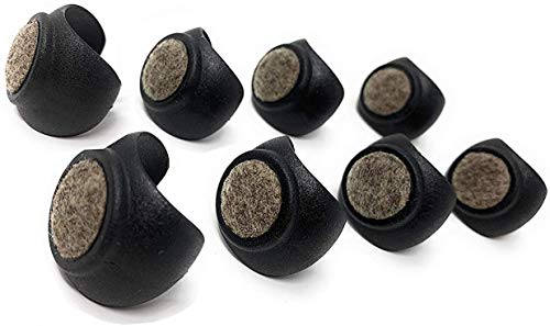 Design61 - Set di 8 feltrini per sedia, Ø 18-20