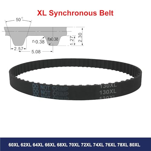 Courroie de distribution XL caoutchouc synchrone pas 5.08mm pas cher
