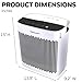 Honeywell Allergen Plus HEPA Air Purifier for Home, Large Rooms up to 900 Ft², Turbo Clean, HEPA Filter Reduces Allergens, Dust, Pollen, Pet Dander, All Smoke Types, Odors, White, HPA5100W