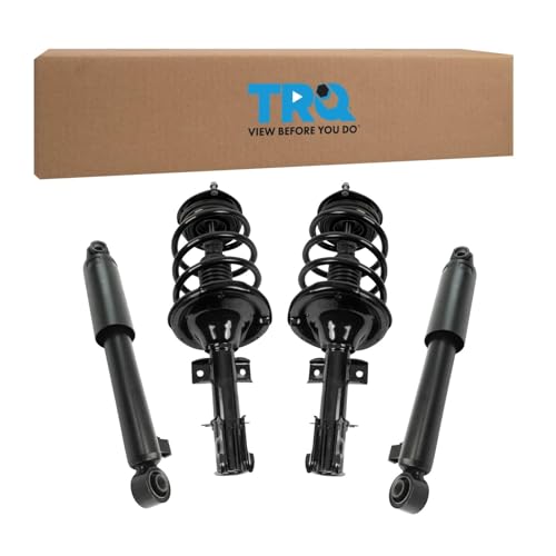 Image of TRQ Front and Rear Complete Strut Assembly & Shock Absorber Kit Complete Strut & Coil Spring Assembly Compatible with 2007-2012 Hyundai Veracruz