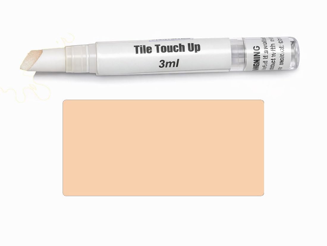 V-Fix Cream Tile Touch Up Paint Pen – Scratch & Chip Repair For Ceramic & Porcelain Tiles, Water-Based - 3Ml (Cream)
