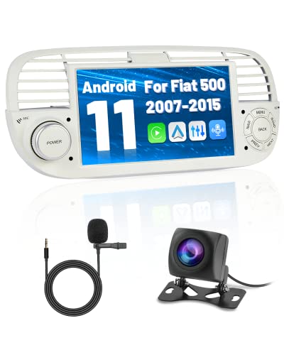 Android 11 Autoradio Carplay für FIAT 500 2007-2015 mit 7 Zoll