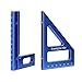 YIWENG Square Protractor,Aluminum Alloy Multi Angle Measuring Ruler Woodworking Square Protractor 45° 90° Miter Triangle-Ruler Utility Scribing Gauge Multifunctional Layout Measuring Tool for Engineer