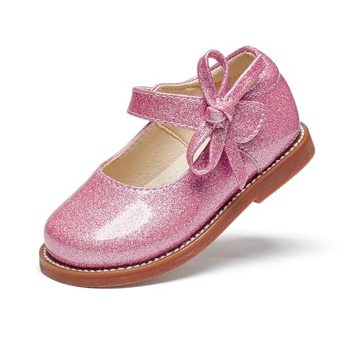 Image of PHIRAMIN Toddler Girl Mary Jane Student Oxford Shoes-Little Girl School Uniform Shoes for Wedding Party