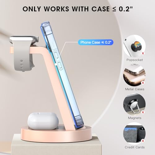 image for Anlmz 3 in 1 Charging Station for iPhone, Wireless Charger for iPhone 
