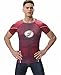 Red Plume Mens 3D Digital Printing Short Sleeve T-Shirt Outdoor Running Yoga Fitness Tight Shirt for Men Red
