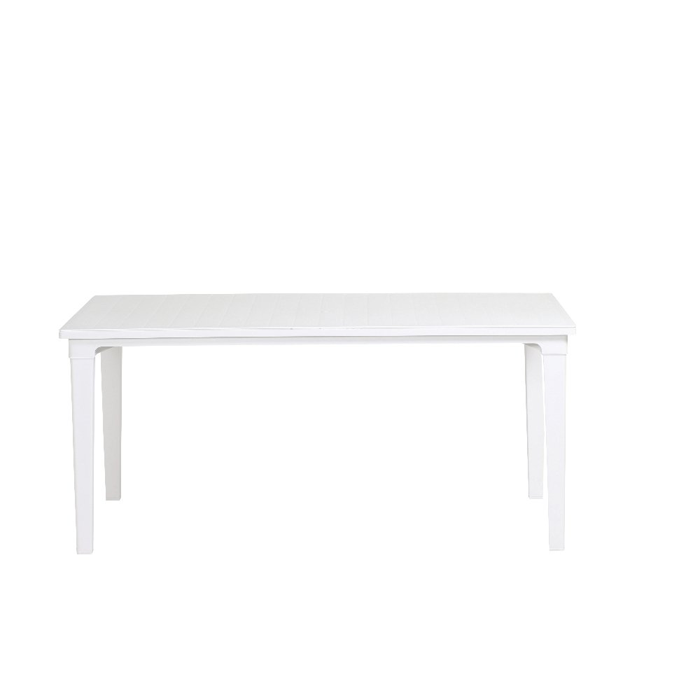 Keter - Mesa de Comedor Exterior Futura de 6 plazas, Color Blanco