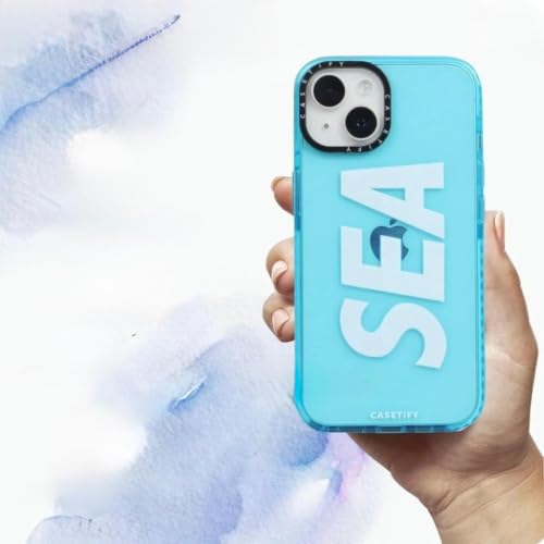Image of for iPhone 15 Plus SEA Case Transparent, Grip Case Silicon Slim Fit Shock-Absorbing TPU Bumper & Anti-Yellowing Clear Protective Back Cover for iPhone 15 Plus (Blue,01)