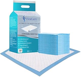 30 x Incontinence Bed Pads | Elderly and Disabled | 60x60 cm | Incontinence Bed Sheets | Disposable Bed Mats for Incontinence | Bed Protectors Kids & Adults | Maternity Bed Mats | (1 Pack +)