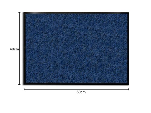 etm Dirt Trapper Door Mat Entrance Mat SKY (Blue/Mottled, 40 x 60 cm) Indoor & Outdoor Doormat, Washable Front Door Mat Non-Slip Backing Super Absorbent Floor Mat Entrance Rug Barrier Mat