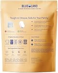 BLUELAND Plastic-Free Dishwasher Detergent Tablets, 120 Count, Unscented