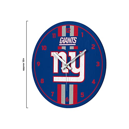 Foco CLCKNFTMSTP23 New York Giants Nfl Team Stripe Clock thumb #1