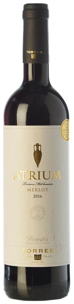 3 × Torres Atrium Merlot Penedès Joven (Caja de 3 Botellas de 75 cl)