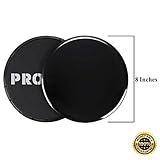 Proven. 2x Core Exercise Sliders Gliding Discs | Premium Dual Sided Ab Sliding Slider | Use On Carpet Hardwood Floor | Compact For Travel Carry Bag Included | By