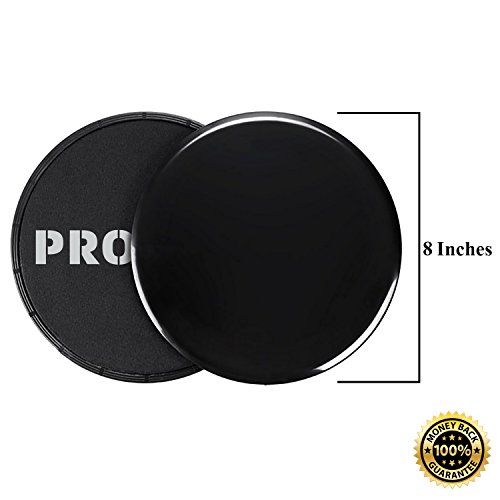 coprisin Proven. 2X Core Exercise Sliders Gliding Discs | Premium Dual Sided Ab Sliding Slider | Use On Carpet Hardwood Floor | Compact for Travel Carry Bag Included