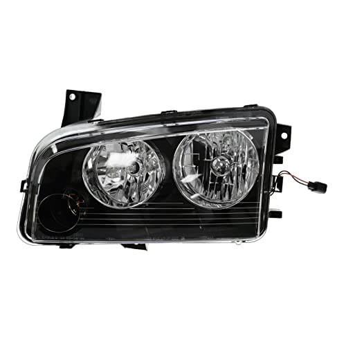 Image of TRQ Driver Side Headlight Assembly Compatible with 2007-2010 Dodge Charger CH2502206