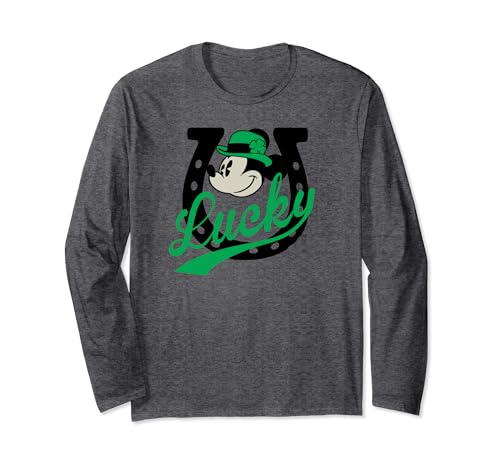 T-shirt Mickey Always Lucky à manches longues pour la Saint-Patrick