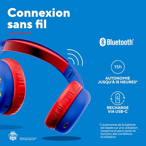Casque audio pour enfant Paw Patrol afin de protéger l'audition sur les écrans - 3