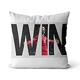 Cojín decorativo Cristiano Ronaldo una funda de cojín cuadrada maciza de algodón de terciopelo holandés, decoración del hogar, para sofá, coche o dormitorio, 15,7 x 15,7 pulgadas, uno