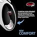 Flexi New Comfort einziehbare Hundeleine (Band), ergonomisch, robust und verhedderungsfrei, für Hunde bis zu 15 kg, 5 m, Größe S, Grau/Schwarz