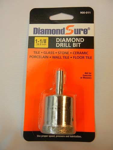 1-1/8" 28.8 Mm Diamondsure Diamond Drill Bit Hole Saw For Glass, Tile, Granite, Ceramic, Porcelain, Stone #TOP20