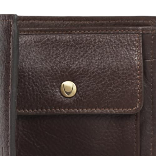 Image of Hidesign La Plata W1 Mens Bi-Fold Wallet - Dark Brown - S