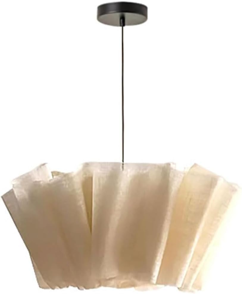Lustre créatif et plafonnier Swag moderne, luminaire suspension tambour en tissu