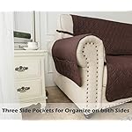 Ameritex Waterproof Nonslip Recliner Cover Stay in Place, Dog Chair Cover Furniture Protector, Ideal Recliner Slipcovers for Pets and Kids (23", Chocolate) - Image 4