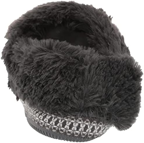 MUK LUKS Women's Moselle Clog Slippers, Dark Grey Heather, X-Large | Image 2