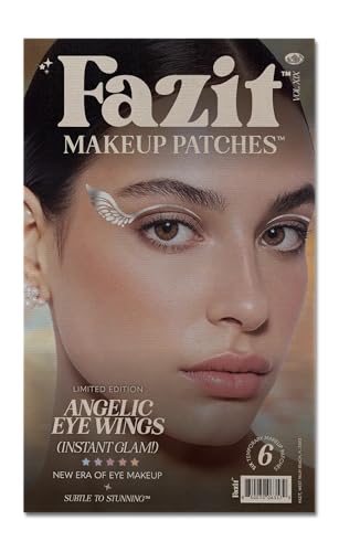 Fazit Makeup Patches - Golden Starlet - Glow Up Make-Up Patches - Cute Glitter Makeup Accessories for Women - Cosmetic Hair Glitter