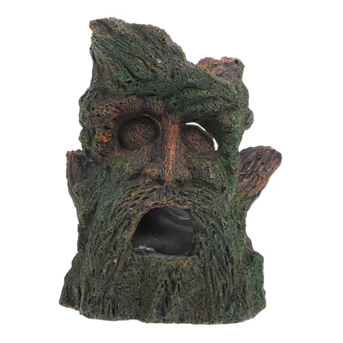 COSMEVIVI 樹脂製中空木の幹 水槽用隠れ家 エビや魚のための装飾 カメやヤモリの生息地 水槽内装飾 洞窟型シェルター 水中アクセサリー