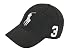 Polo Ralph Lauren Men Adjustable Pony Logo Hat (One Size, Black/white)