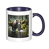 Construction du produit : la tasse cylindrique en céramique dispose d'une poignée incurvée classique pour une prise en main confortable. Les bords lisses et arrondis et la base brillante empêchent les déversements et améliorent la stabilité