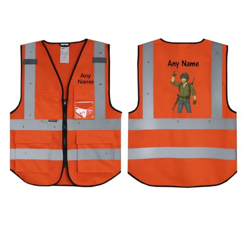 Gilet de sécurité orange personnalisé contre le manque de visibilité