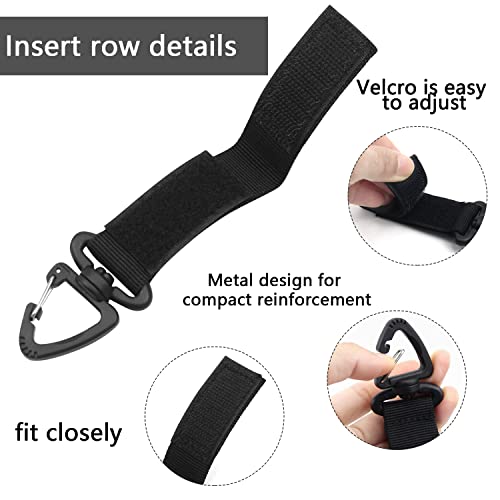 YUE QIN 5 PCS Belt Clip Carabiner Buckle Molle Strap Nylon Snap Hook Clip Keychain Keyholder Ring Tactical Backpack Molle Clip for Climbing Hiking Outdoor - Image 3