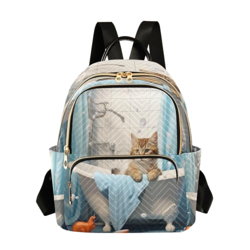 Mini sac à dos de salle de bain matelassé - Petit sac à dos tendance léger