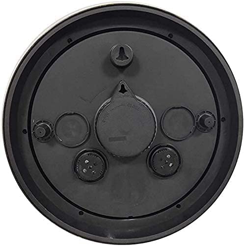 XJBTBA Reloj de Pared para jardín al Aire Libre, Reloj de jardín Retro Grande de 15 Pulgadas con números Romanos, Reloj para Exteriores con termómetro e higrómetro, Reloj Exterior Impermeable,