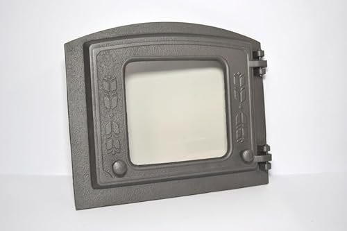 Euro Sezam - Backofentür - Ofentür aus Gusseisen - Rechtshändig Massive dicke Ofentür - Brotofen - Steinofentür - Pizzaofentür - DZP18-37x31cm (Metallisch) Euro Sezam - Backofentür - Ofentür aus Gusseisen - Rechtshändig Massive dicke Ofentür - Brotofen - Steinofentür - Pizzaofentür - DZP18-37x31cm (Metallisch)