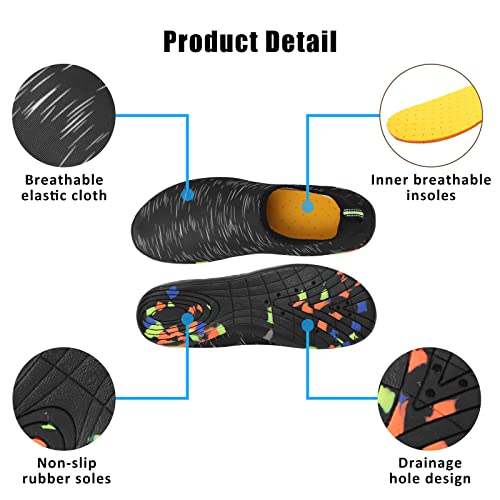 Tolaler Zapatillas de Buceo Acuáticas, Natación Calzado Surf Antideslizante, Grueso, de Secado Rápido, Resistente y Duradero (Unisex)/Viajar/Playa/Natación - imagen 5