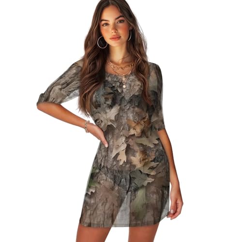 Cache-maillot de bain camouflage femme | Robe de plage S