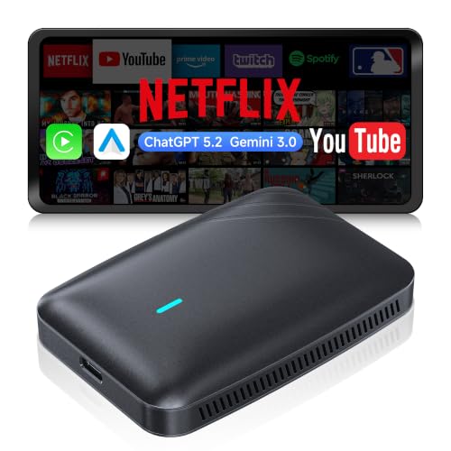 ATOTOSELECT Wireless CarPlay & Android Auto Adapter Support YouTube/Netflix - image 1