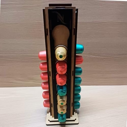 Porta Cápsulas Compatível com Cápsula Nespresso 32 Unidades Cantinho do Café Resistente Box Para Caf