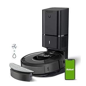 iRobot 8576 Roomba Combo i8+ Vacuum/Mop Robot with 2nd Collection Container with Mop Pad, Automatic Suction Station, Smart Mapping, Voice Assistant-Compatible, WiFi, Control via App, Light Silver