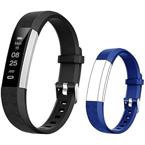 BIGGERFIVE Fitness Tracker Horloge voor kinderen jongens meisjes tieners, stappenteller, activiteitentracker, slaapmonitor, calorieteller, trillende wekker, IP67 waterdicht stappenteller horloge