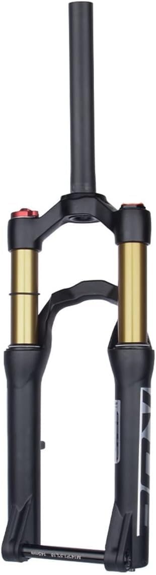 WIQUYBML MTB Bicycle Suspension Fork 24in Mountain Bike Air Pressure Shock Absorber 110mm Magnesium Alloy Front Manual,Thru-Axle